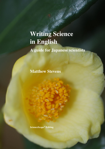 Cover of Matthew's book Writing Science in English